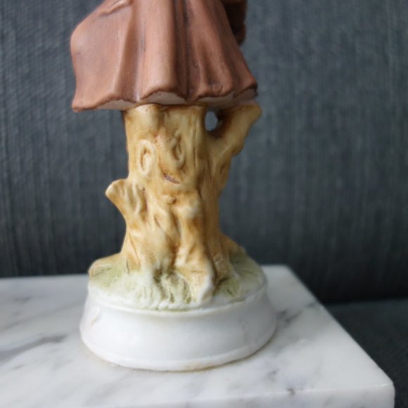 Vintage Ruhla Clock Made in Germany on base with German Figurine - Picture 6 of 16